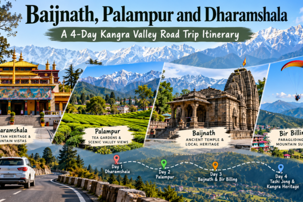 Baijnath, Palampur and Dharamshala: A 4-Day Kangra Valley Road Trip Itinerary